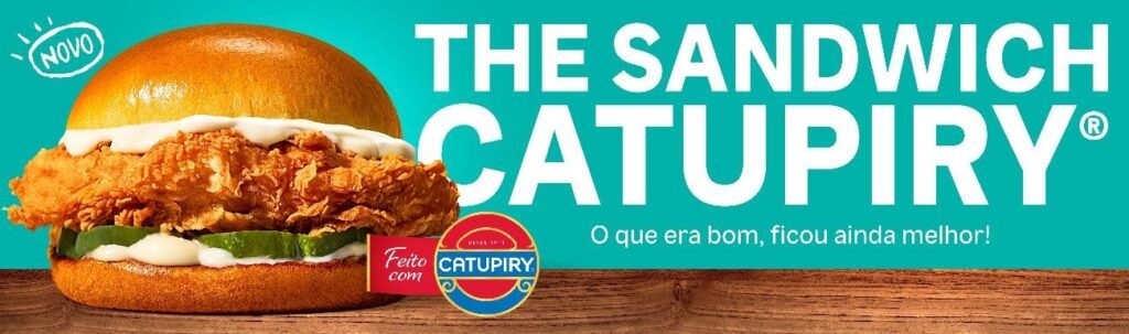 POPEYES® e Catupiry® se unem para mais um lançamento clássico em seu cardápio, o “The Sandwich Catupiry”