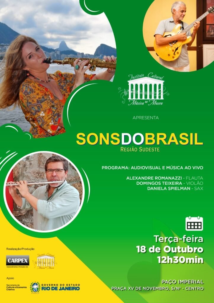 Música no Museu apresenta, em outubro, “Sons do Brasil” 2022