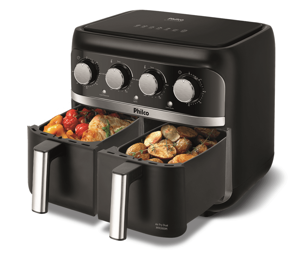Philco lança a primeira air fryer com cesto duplo do Brasil