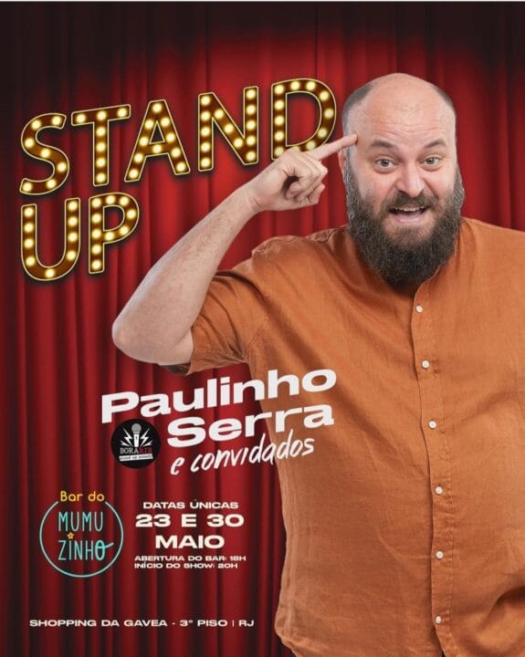 Paulinho Serra apresenta stand up no Bar do Mumuzinho