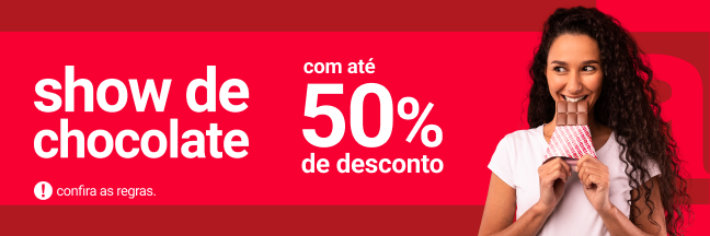 Show de Chocolate Americanas traz produtos com até 50% de desconto