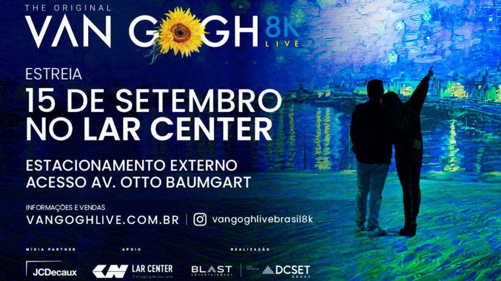 VAN GOGH LIVE 8K: Chega a S.Paulo a maior Exposição Imersiva Mundial
