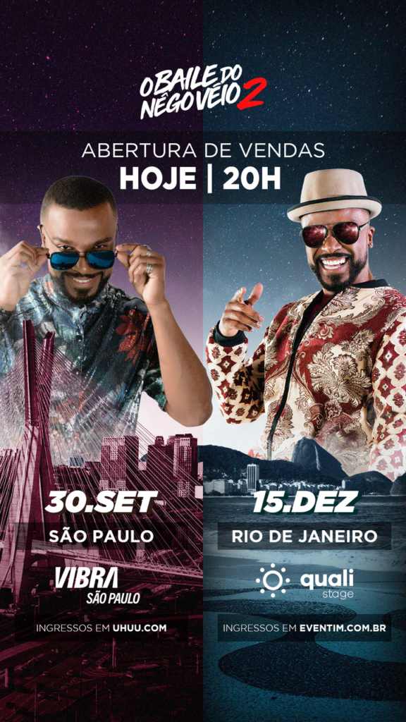 Garanta seu ingresso! Alexandre Pires apresenta "Baile do Nêgo Véio 2"