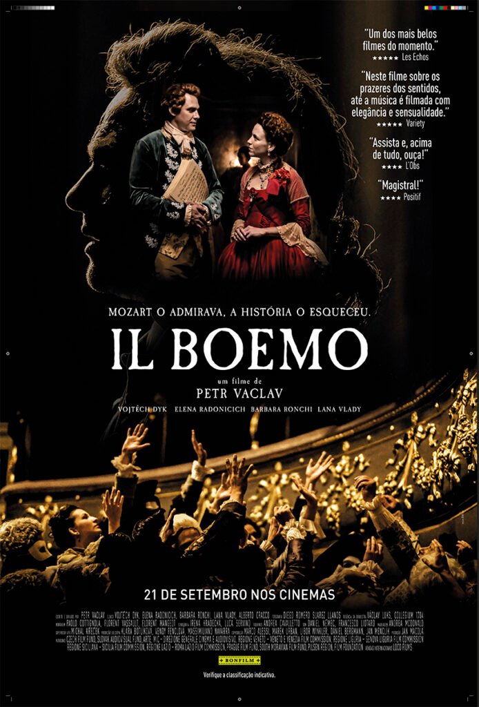 "Il Boemo" Longa sobre a Vida e Obra de Josef Mysliveček Estreia em 21 de Setembro