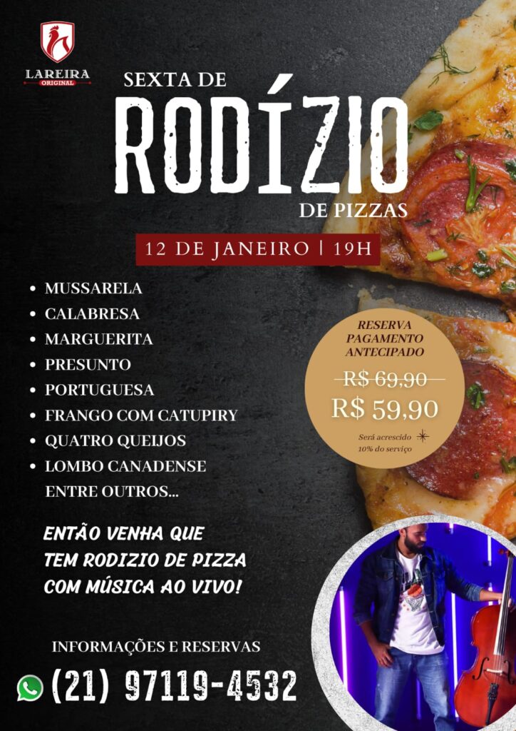 Rodízio de pizza e show ao vivo com Cello no Lareira Original 2 WhatsApp Image 2024 01 05 at 16.29.51