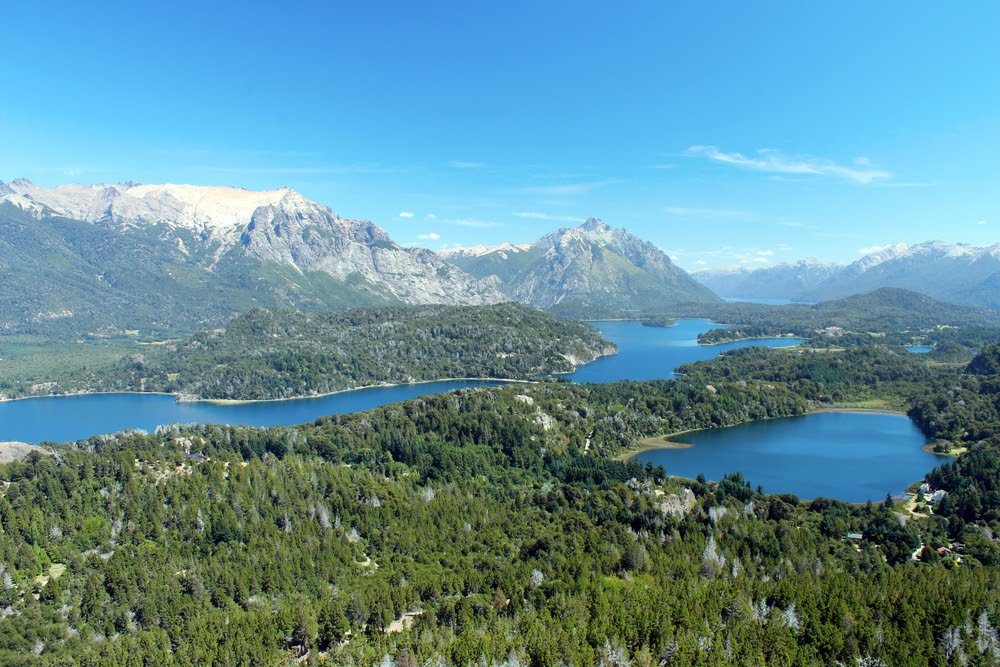 Landscape of Nahuel Huapi Lake in San Carlos de Bariloche, Argentina