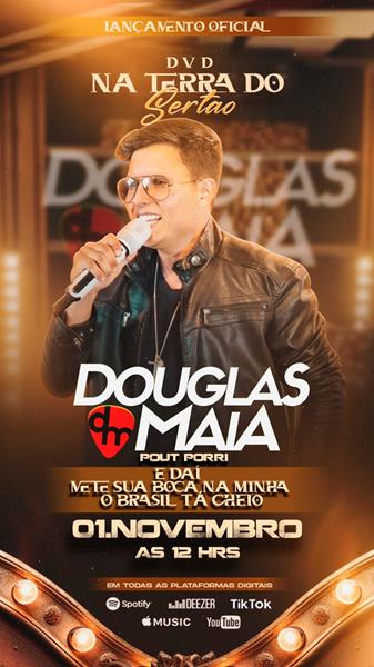 DVD “Na Terra do Sertão”: Douglas Maia revisita clássicos do sertanejo com novo projeto gravado em Goiânia