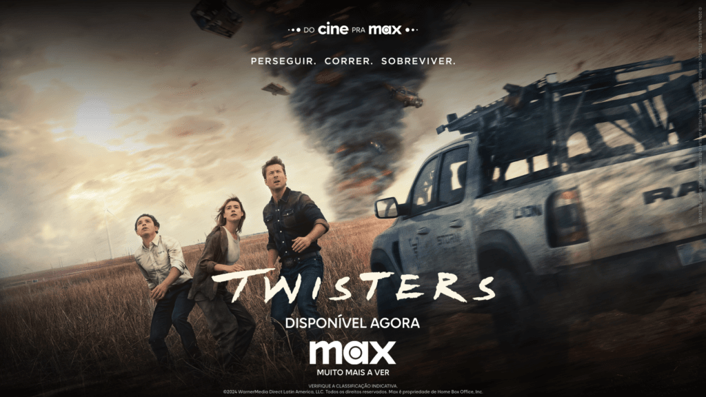 ‘Twisters’ já está disponível na Max