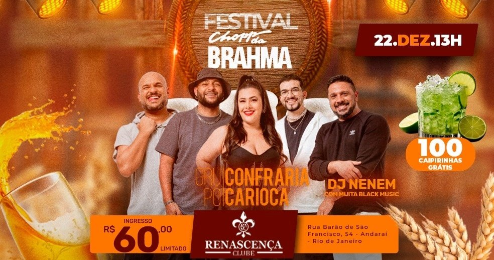 Festival de Chopp Brahma no Renascença Clube