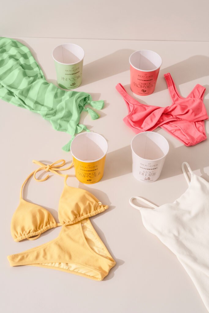 HOPE Resort e Bacio di Latte estreiam collab com dez produtos de linha praia inspirados nas cores e sabores icônicos da gelateria 2 HOPE Resort e Bacio di Latte estreiam collab com dez produtos de linha praia inspirados nas cores e sabores icônicos da gelateria