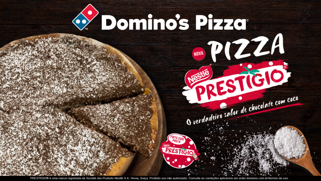 Domino’s lança nova Pizza Prestígio® em parceria com a Nestlé® 1 Domino’s lança nova Pizza Prestígio® em parceria com a Nestlé®