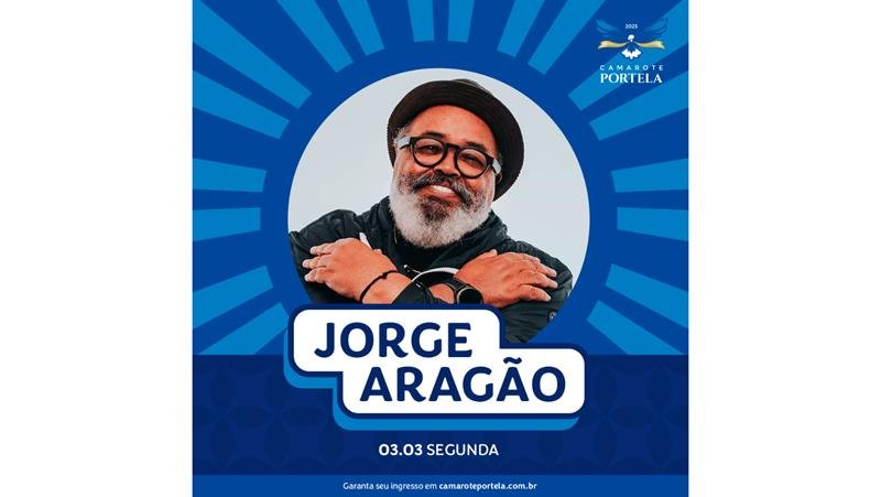 Jorge Aragão será atração do Camarote Portela na segunda-feira de Carnaval