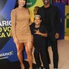 Léo Moura, Lucca e Camila Moura