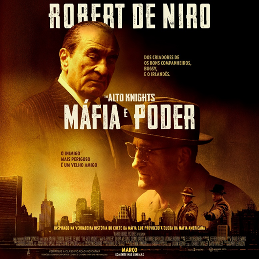 Trailer divulgado pela Warner Bros. apresenta Robert De Niro em novo filme, The Alto Knights: Máfia e Poder