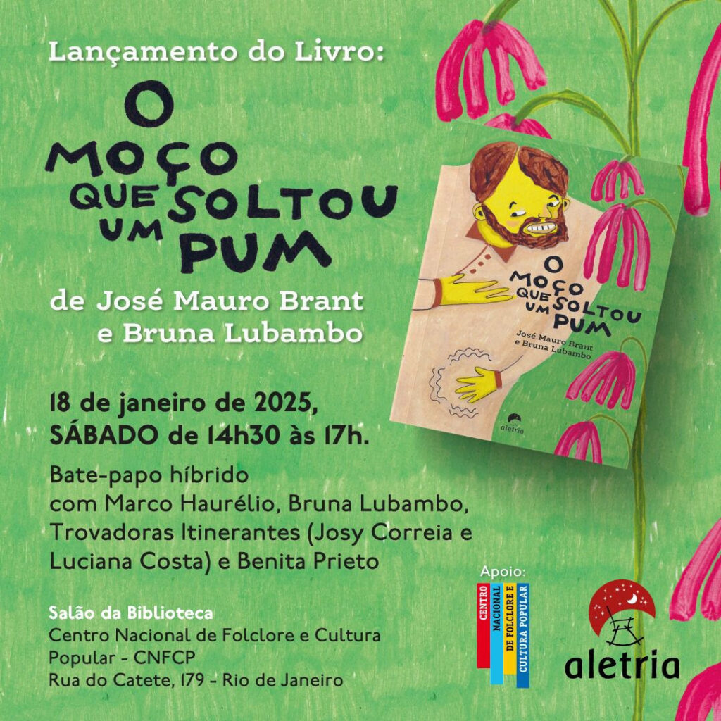 “O Moço que Soltou um Pum”: José Mauro Brant lança livro no Museu de Folclore no Rio de Janeiro