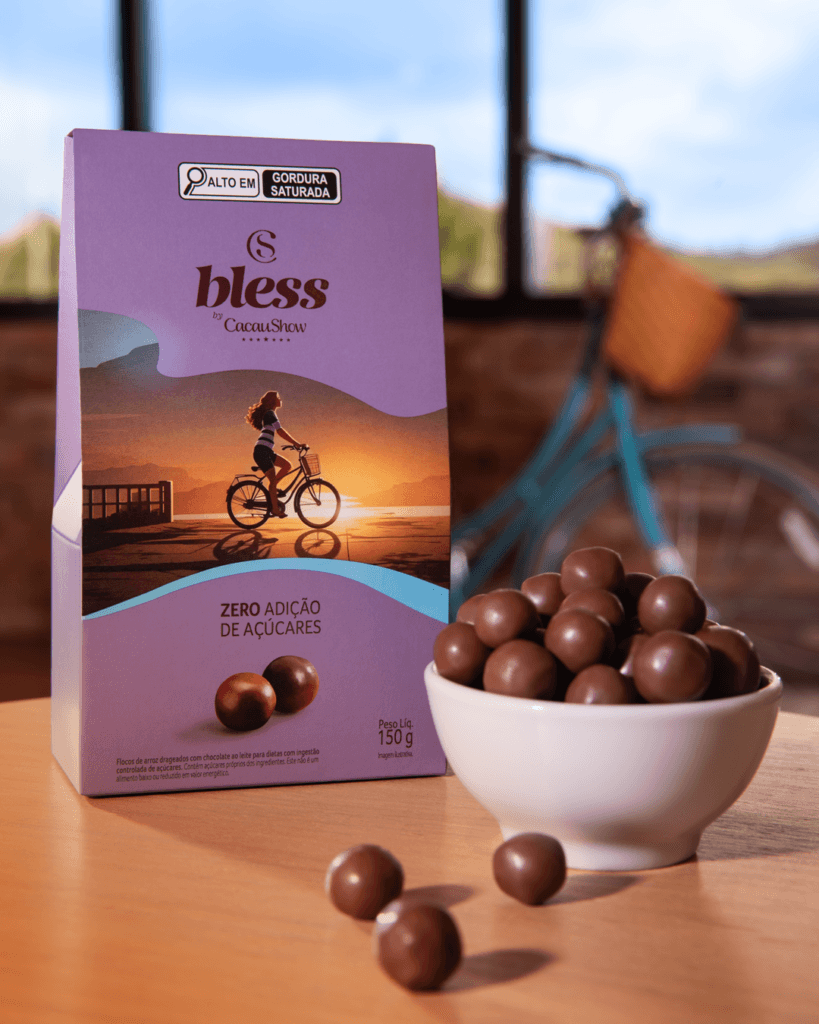 Cacau Show reposiciona seus produtos zero açúcares e zero lactose, e apresenta a nova linha Bless