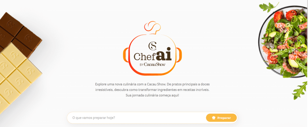 Cacau Show te ajuda a criar receitas personalizadas com uso de Inteligência Artificial