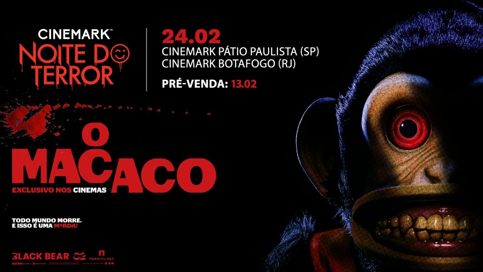 Noite do Terror Cinemark O Macaco