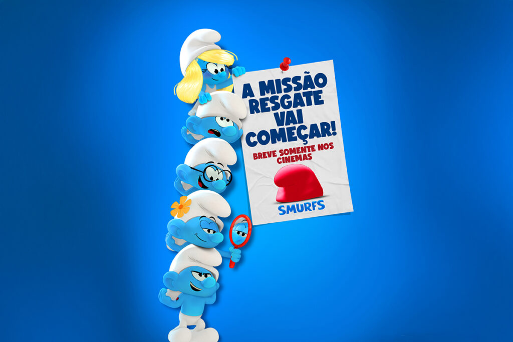 ‘Smurfs’ ganha primeiro trailer e pôster