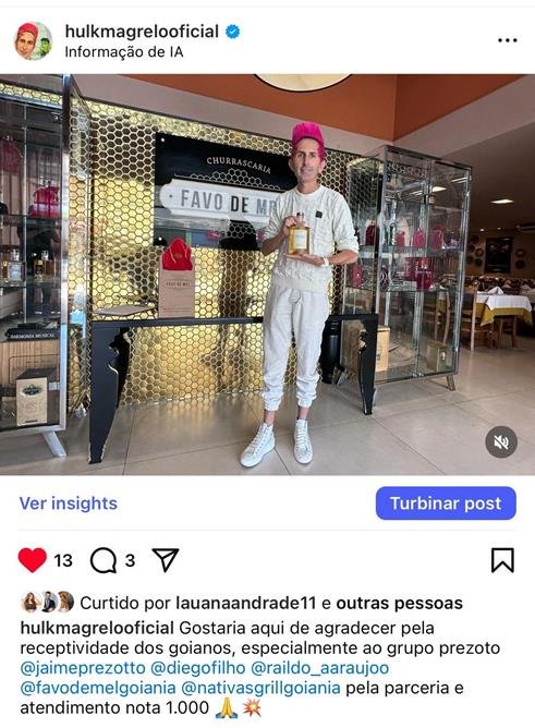 Hulk Magrelo é Convidado a Conhecer a Churrascaria Favo de Mel em Goiânia, e Acabou Experimentando a Cachaça da Casa