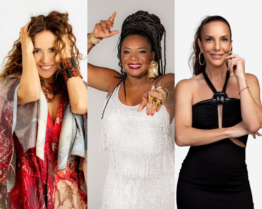 Margareth Menezes recebe Ivete Sangalo e Daniela Mercury em homenagem aos 40 anos do Axé Music Margareth Menezes recebe Ivete Sangalo e Daniela Mercury em homenagem aos 40 anos do Axé Music