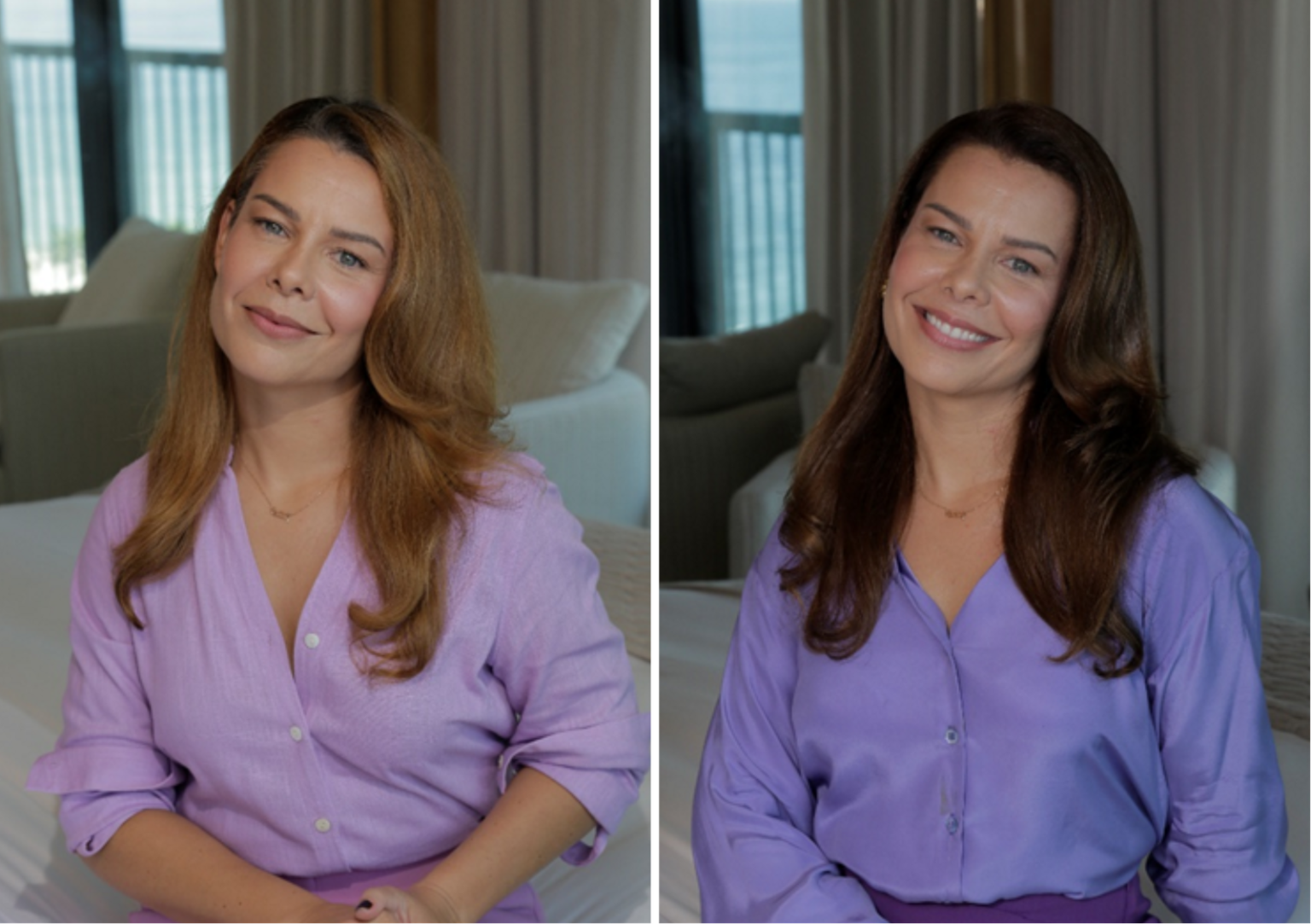 Fernanda Souza muda visual com Koleston e mostra como o processo de colorir os cabelos pode ser prático com a marca Foto: Divulgação