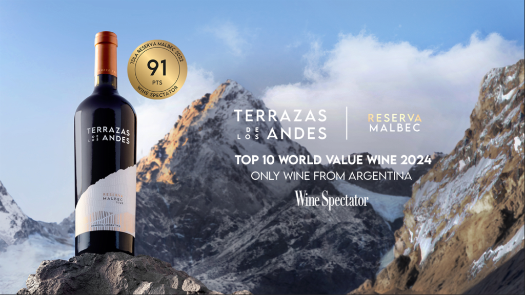 Terrazas de los Andes Malbec entra para a lista dos 10 melhores da Wine Spectator