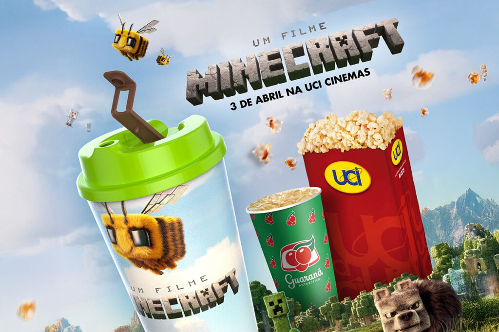 “Um Filme Minecraft” estreia com prévia exclusiva na UCI, brindes e combo especial