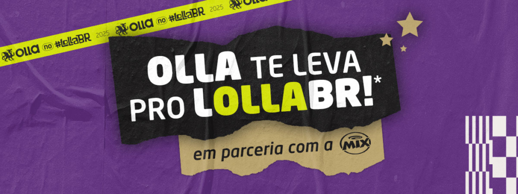 Olla anuncia promoção para levar os fãs ao Lollapalooza Brasil 2025