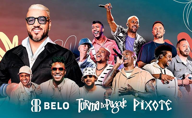 Piracicaba recebe edição do Me Leva Festival com Belo, Turma do Pagode e Pixote