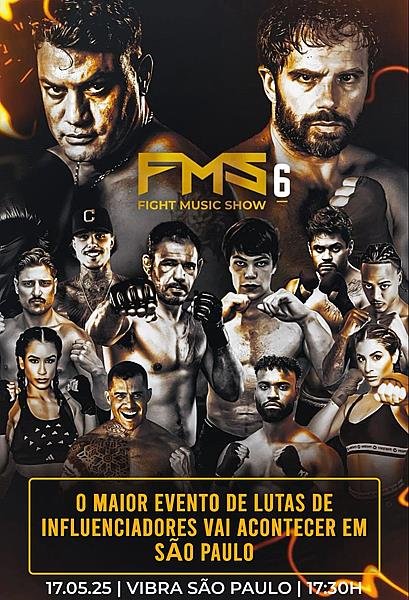 Fight Music Show 6: faltam 4 dias para o maior evento de luta e entretenimento da América Latina
