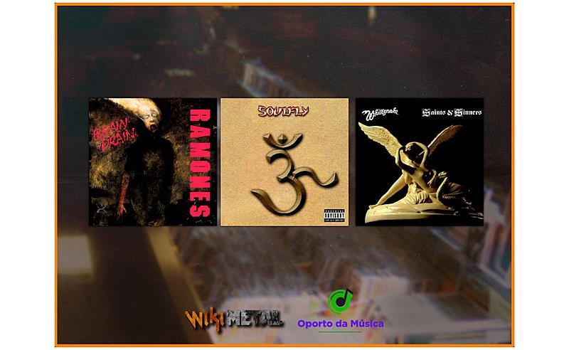 Álbuns do Ramones, Whitesnake e Soulfly são disponibilizados em CD
