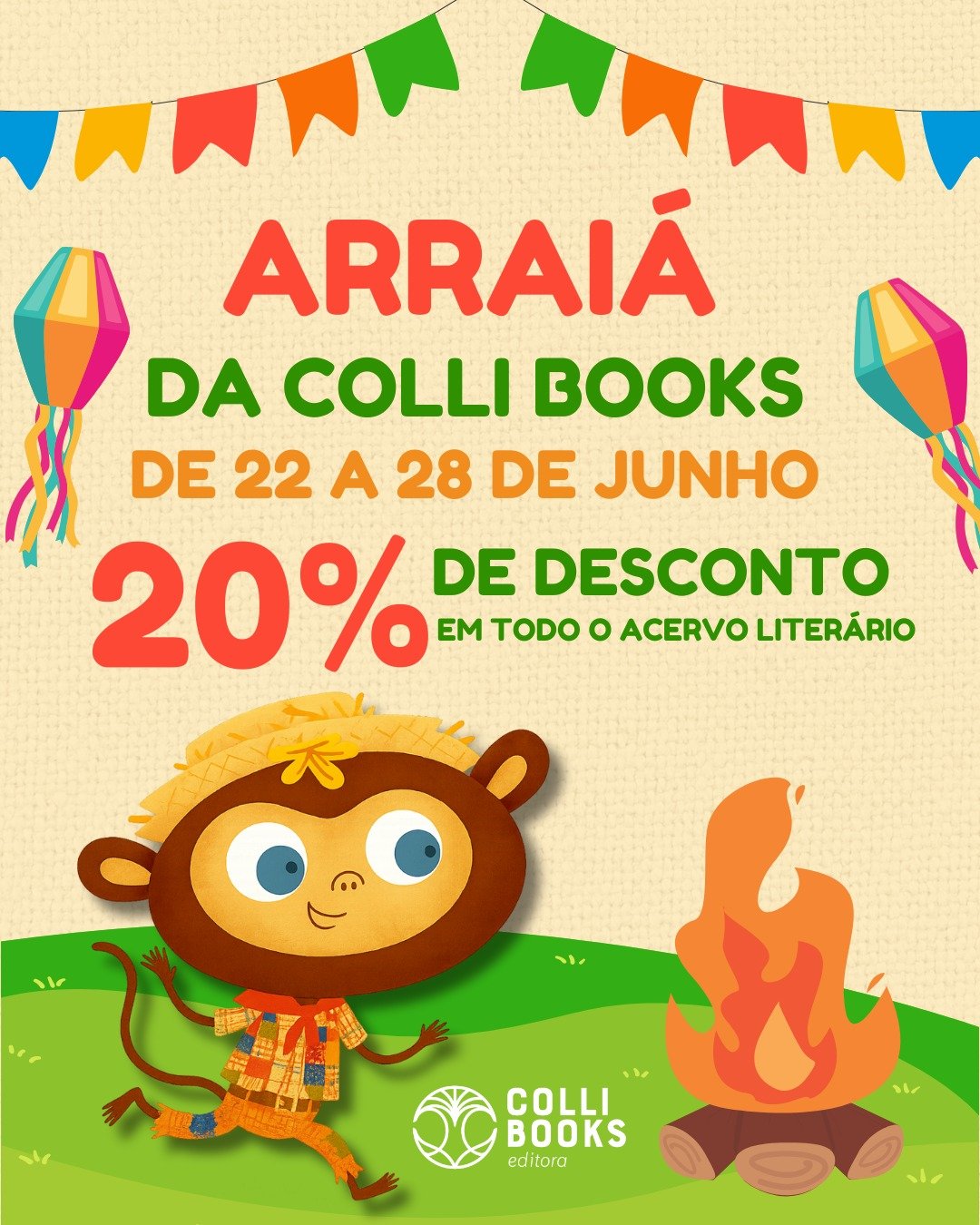 Colli Books promove a campanha “Arraiá de Descontos” 1 Colli Books promove a campanha “Arraiá de Descontos”