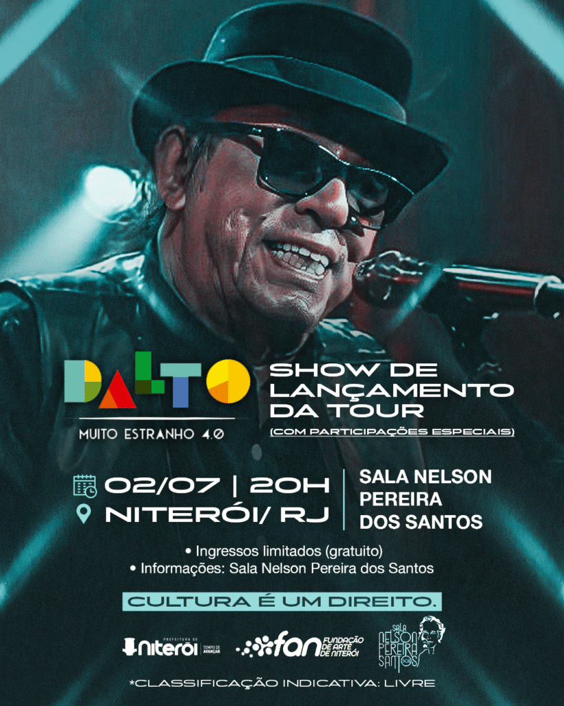 Dalto abre turnê comemorativa “Muito Estranho 4.0” com show especial em Niterói