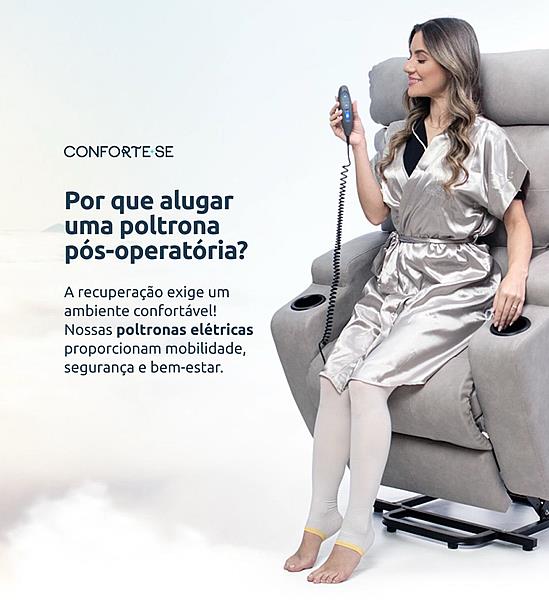 Poltronas para locação de pós-operatório em João Pessoa garantem conforto e segurança na recuperação