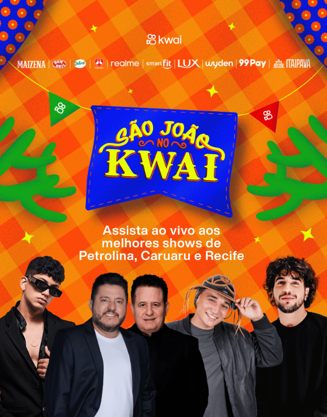 Kwai transmite São João ao vivo com grandes nomes da música 1 Kwai transmite São João ao vivo com grandes nomes da música