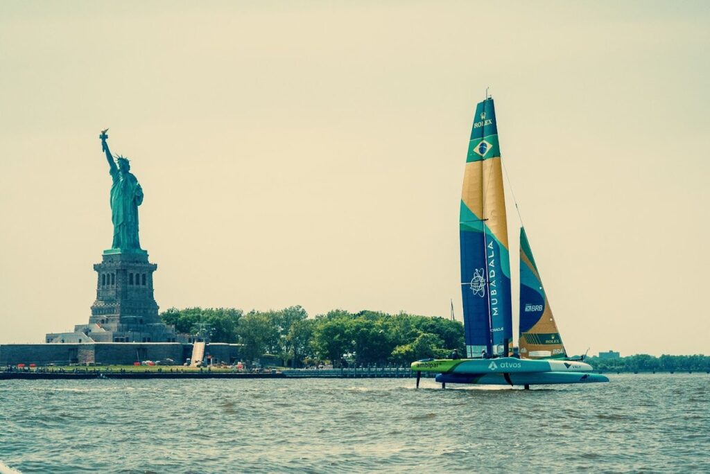 Sob o comando de Martine Grael, Mubadala Brazil SailGP Team compete neste fim de semana (7 e 8/06) na sexta etapa do campeonato, em Nova York