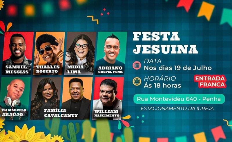 Festa Jesuína acontece neste sábado, no Rio de Janeiro, com show de abertura de Thalles Roberto