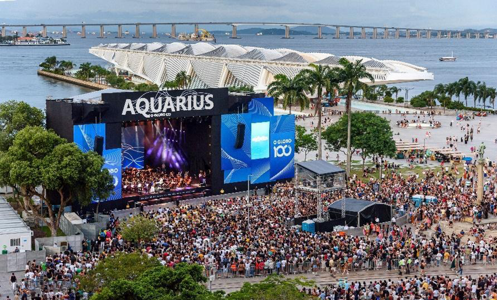 Projeto Aquarius 2025 celebra 100 anos do GLOBO com show gratuito na Praça Mauá