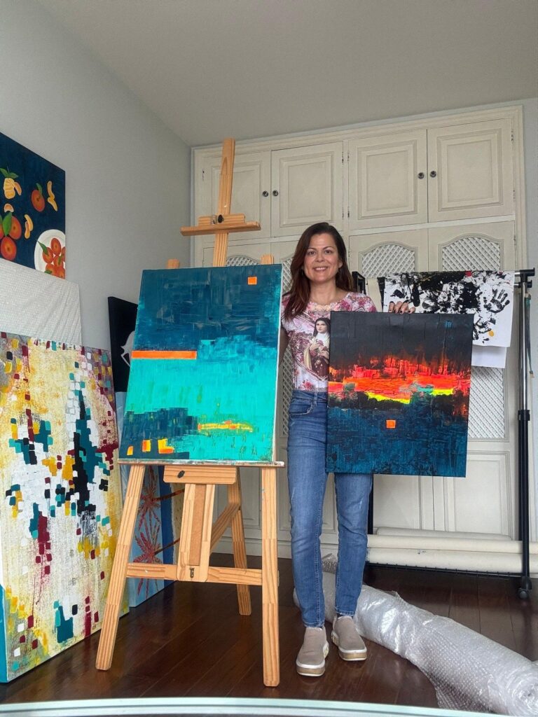 Bim Brito transforma a rotina em cor e sentimento na exposição “Cores Cotidianas”, na Galeria de Arte IBEU