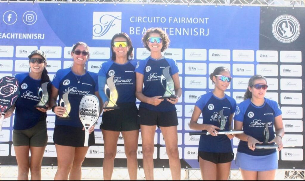 Definidos os campeões da 6ª etapa do Circuito Fairmont de Beach Tennis no Rio de Janeiro