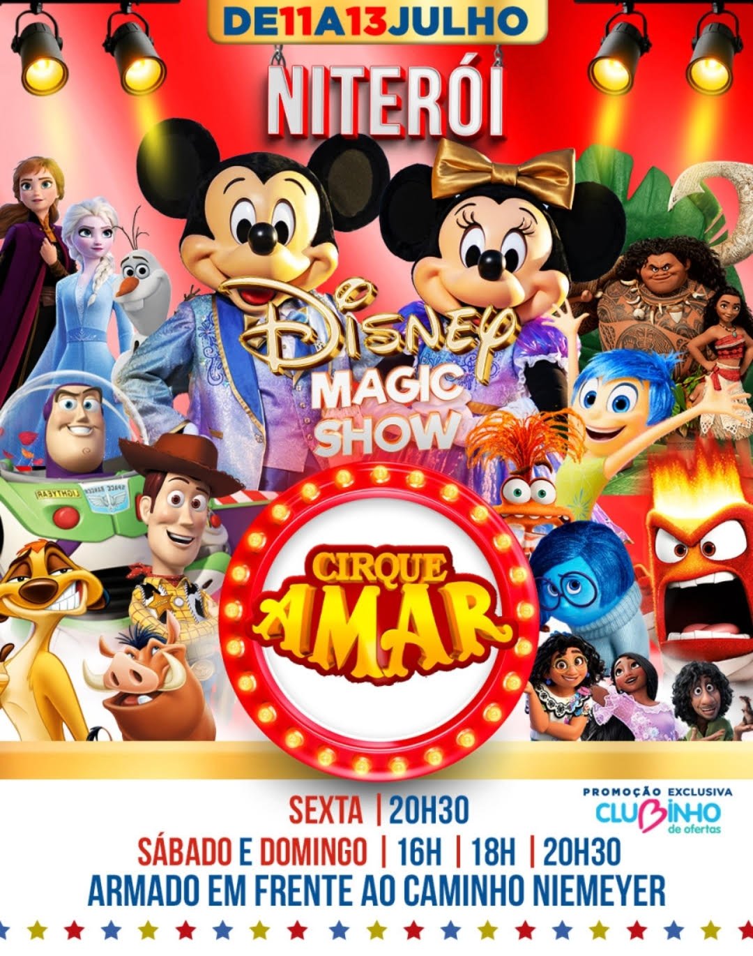 Cirque Amar leva Disney Magic Show a Niterói em julho 1 Cirque Amar leva Disney Magic Show a Niterói em julho