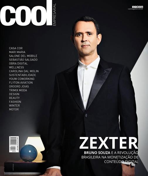 Bruno Souza, CEO da Zexter, é destaque na capa da Revista Cool Empresarial