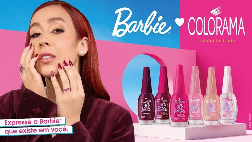 Colorama lança coleção Barbie com seis tons de rosa
