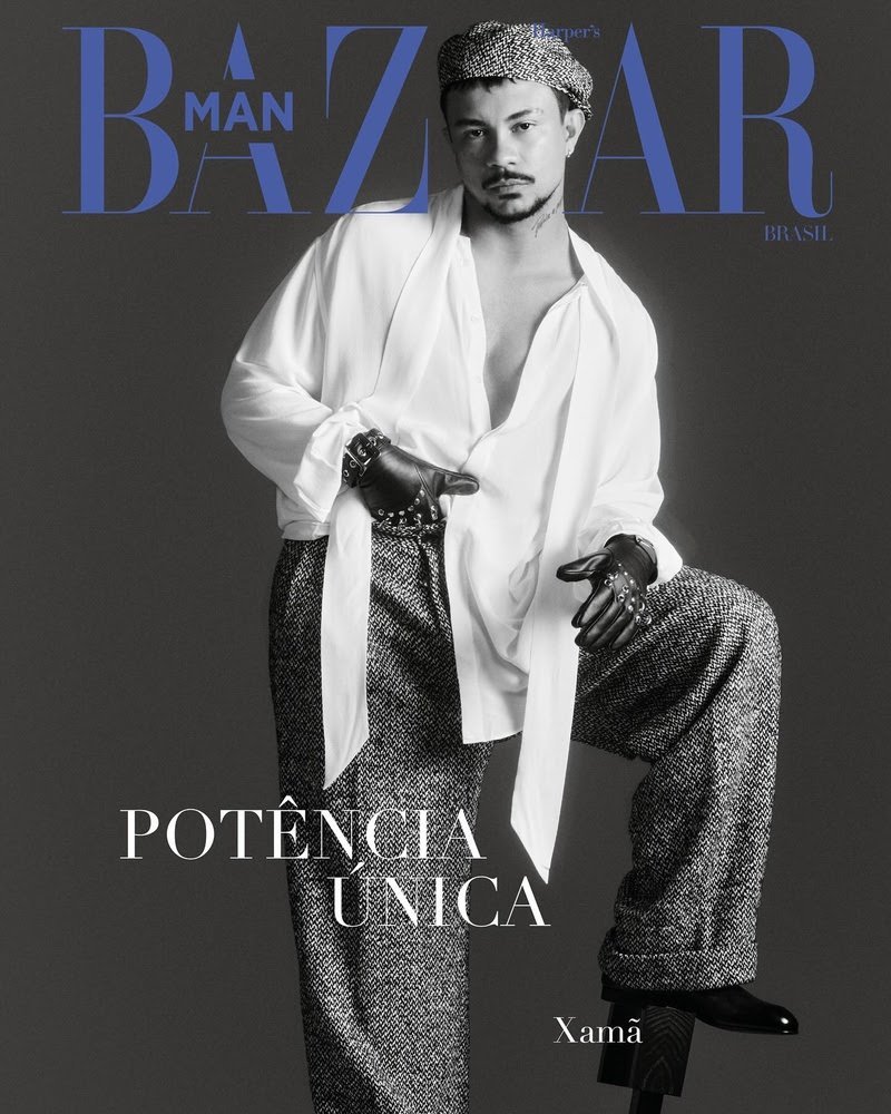 Xamã é capa da Harper’s Bazaar Man