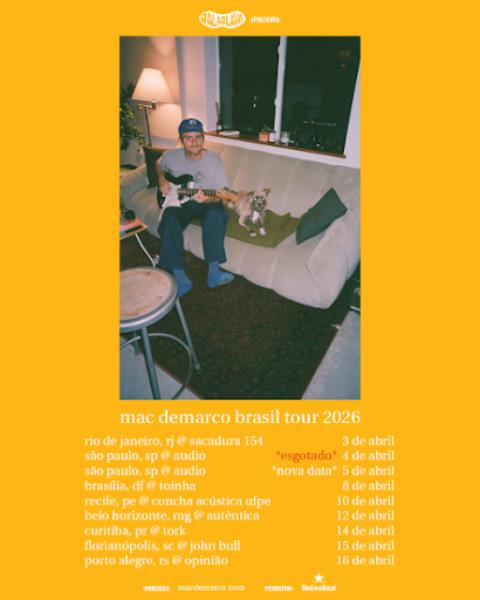 Mac DeMarco anuncia novas datas no Brasil em 2026