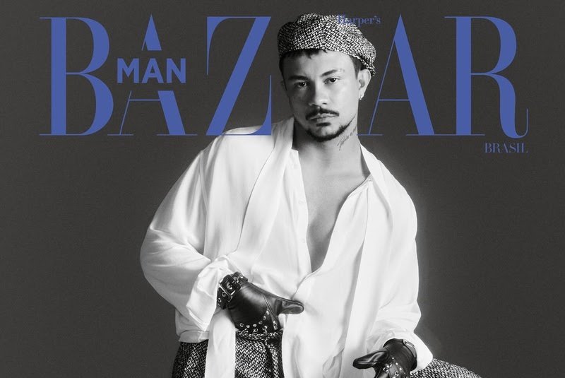 Xamã é capa da Harper’s Bazaar Man