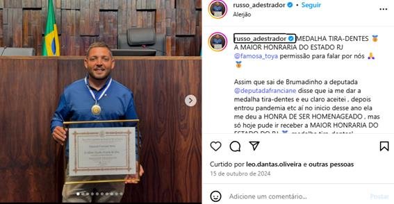 Russo: O melhor Adestrador do Brasil e do Mundo: A História do Mago dos Animais no The Noite com Danilo Gentili