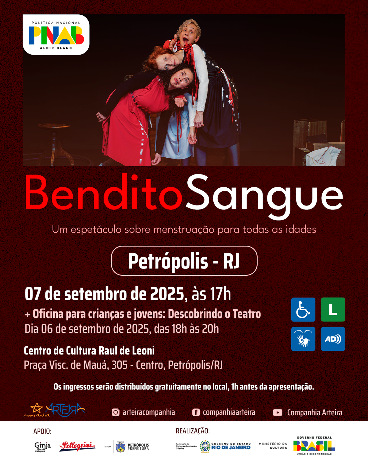 Bendito Sangue encerra turnê em Petrópolis com oficina gratuita 2 Bendito Sangue encerra turnê em Petrópolis com oficina gratuita