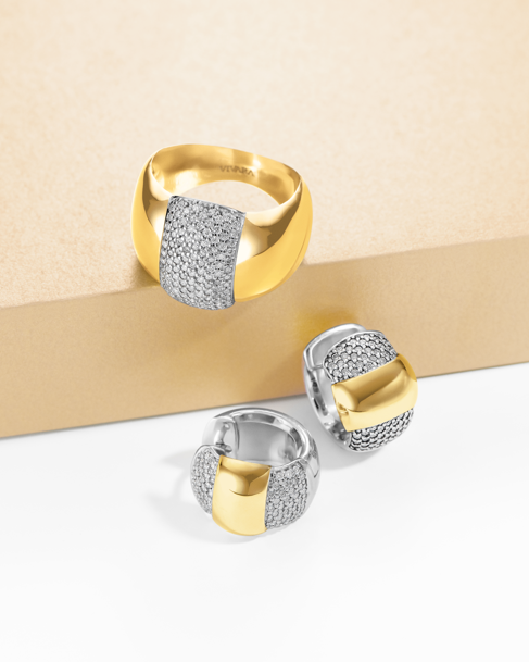 Vivara apresenta linha Duo com joias em prata e ouro